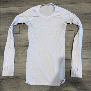 Lululemon athletic women’s long sleeve white shirt.